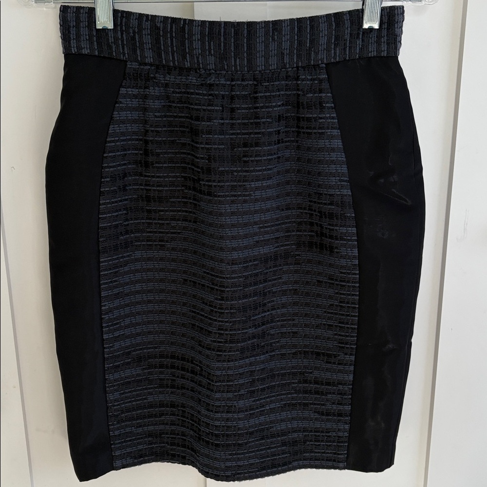 EUC Ports 1961 Tweed panel Black Gray Skirt Sz 4